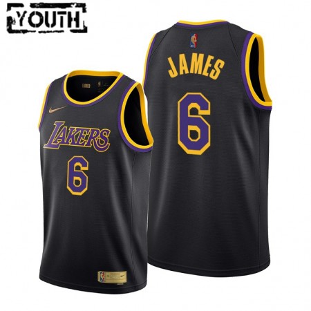 NBA Børn Trøje Los Angeles Lakers LeBron James 6 Nike 2021-22 Earned Edition Swingman